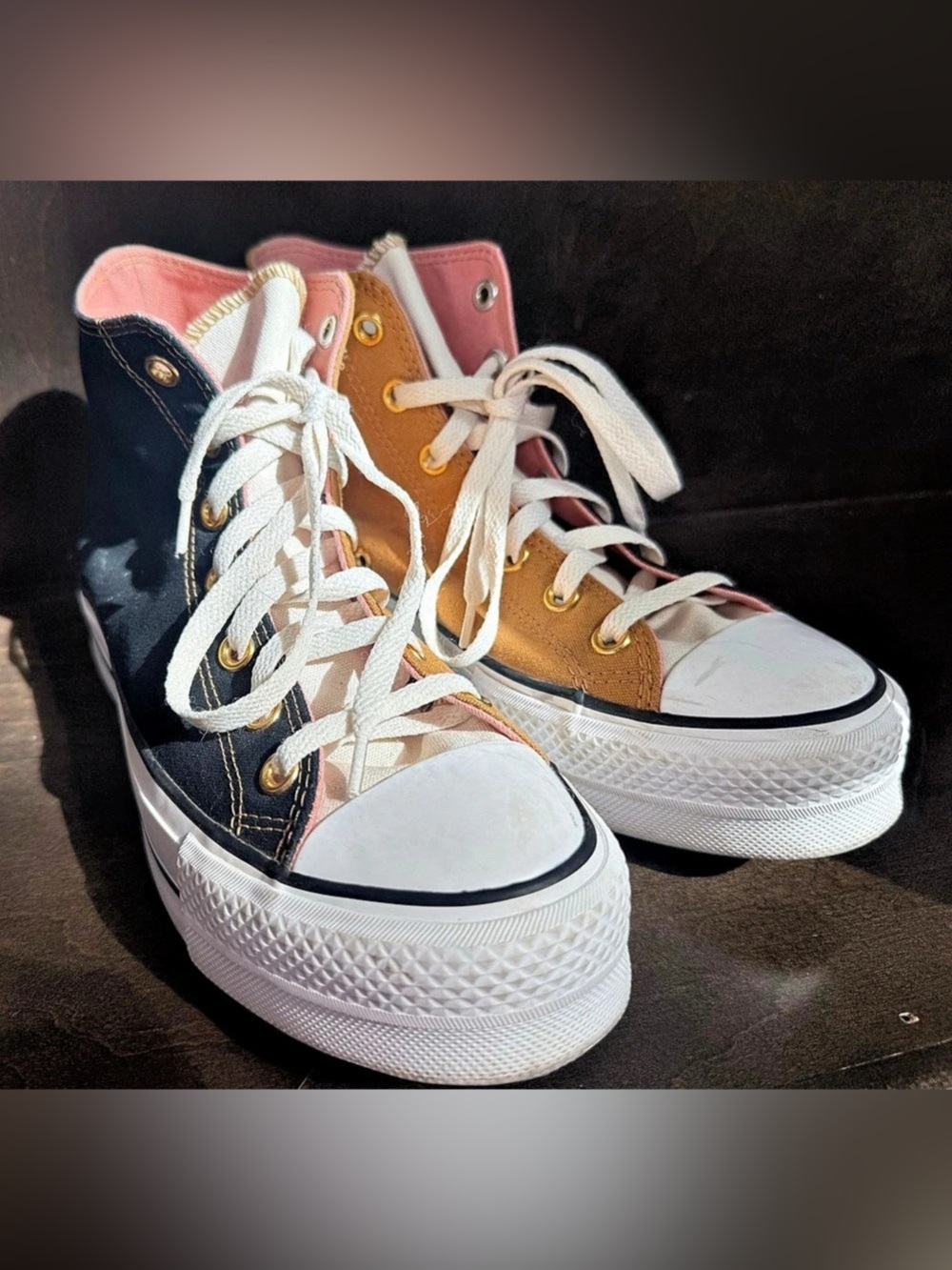 Converse By You Custom All Star Lift Platform High Top Sneakers Women’s 9